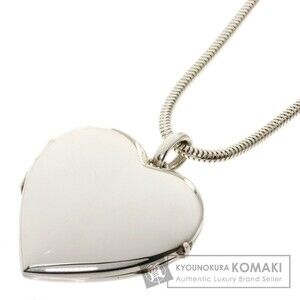 Tiffany Heart Locket Necklace Silver